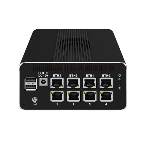 Micro Firewall Appliance, Mini PC, PFSense, OPNsense, VPN, Router PC, �C���e�� N200, RJ51, 8 x 2.5GbE I226-V, Type-C, SIM Slot, TF S