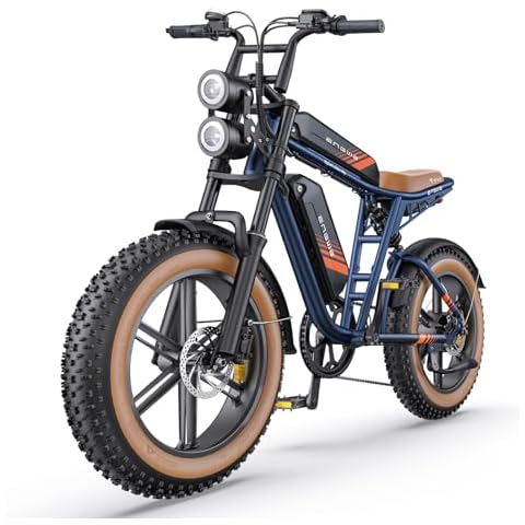 ENGWE M20 2.0 Moped Style Electric Bike for Adults, 52V 31.2AH Removable Battery | 1200W Motor | Up to 162Miles & 28MPH | 20 * 4.0" Fat Tires All Terrain Ebike for Mountains, Snow, Sand, Road Cover