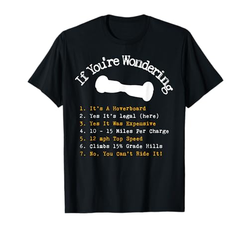 Hoverboard Checklist Cool & Funny hoverboard Gift T-Shirt