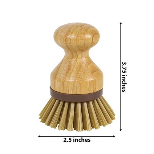 Evriholder Mini Scrub Brush Dish Scrubber Made Of Sustainable Bamboo And Recycled Plastic #TOP4