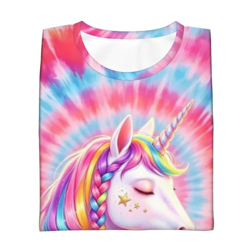 Image of Big Kids Tie Dye Shirt for Boys Girls Short Sleeve Hippie Tshirt Senior Tee