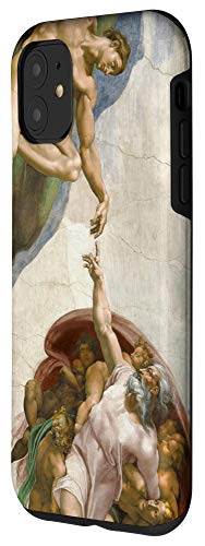 Iphone 11 Michelangelo Creation Of Adam Sistine Chapel Art Phone Cover Case #TOP1