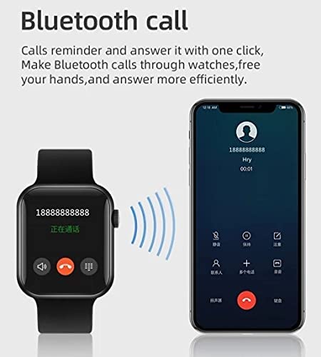 X8 Max Smartwatch demonstrating Bluetooth call functionality with a phone