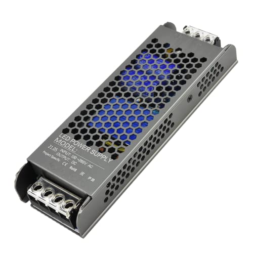 NUOVA GERMANY Alimentatore Professionale 10.4A DC 24V Striscia Led Trasformatore Ampere Stabilizzato AC110/220V Ultra sottile (24V, 250W)