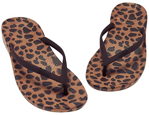 Fitflop Iqushion Ergonomic Flip-Flop Leopard 8 M (B) #TOP2