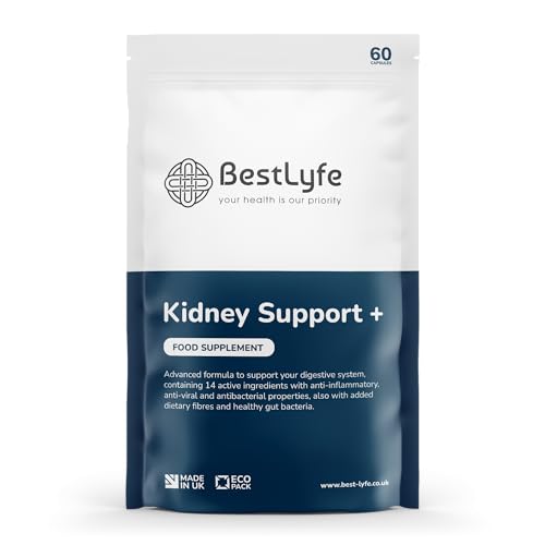 BestLyfe Kidney Support | 60 Capsules | Liver & Kidney Supplement | Gallbladder and Colon | Tudca | Water Retention Tablets (Single Pack - 60 Capsules)