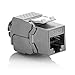 Produktbild deleyCON 1x Keystone Modul CAT 6a Jack - Vollgeschirmt STP RJ45 Buchse Werkzeugfrei Dank Snap-In Montage CAT Rohkabel 500Mhz 10GBit/s