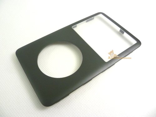 Black Color Front Faceplate Fascia Housing Case Cover with Screen Lens Repair Replacement for iPod 6th Gen Classic 80gb 120gb Thick and Thin Version 160gb