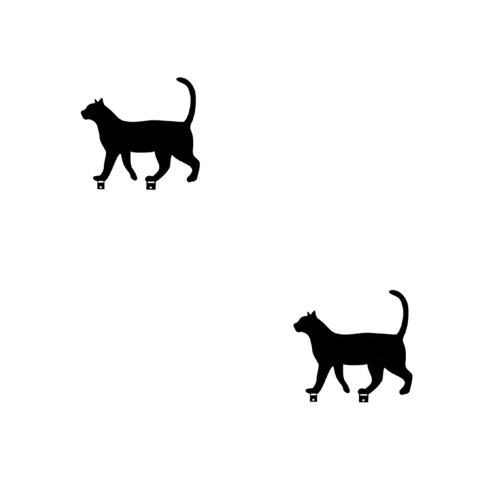 Décoration de jardin en métal silhouettes animaux pour ornement extérieur durable