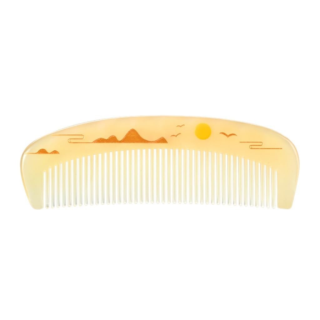 Peruka Grzebień Women's Long Hair Horn Comb Bathroom Wet Hair Comb Home Curling Comb Suitable for All Hair Types Duże grzebienie do włosów