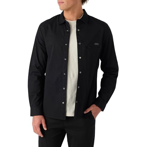 O'NEILL Mens TRVLR Drifter Button-Up Overshirt - Standard Fit Water Resistant Long Sleeve Shirt