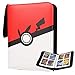 Álbum Cartas para Pokemon Cartas,Album Cartas,50 páginas 400 tarjetas capacidad Card Holder Album con cremallera para Cartas EX GX fantasy riders cartas magic