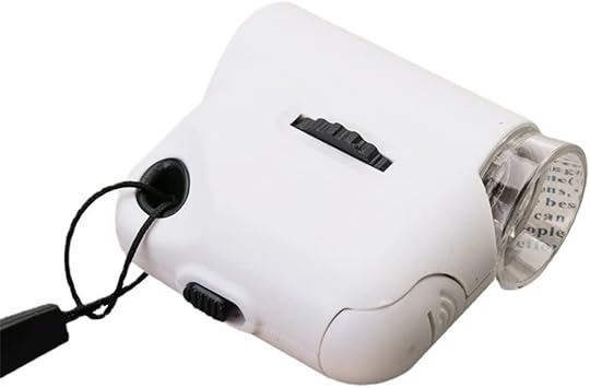 Carrying LED Light Microscope, High-Definition Microscope, White High Magnification Magnifying Glass