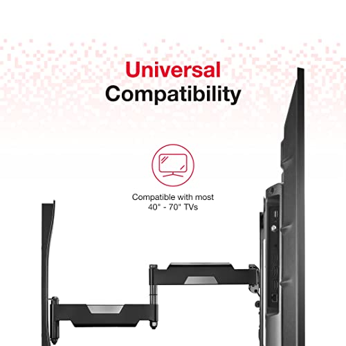 Rocketfish Full-Motion Tv Wall Mount - Works With Most 40"-75" Tvs - Black #TOP6