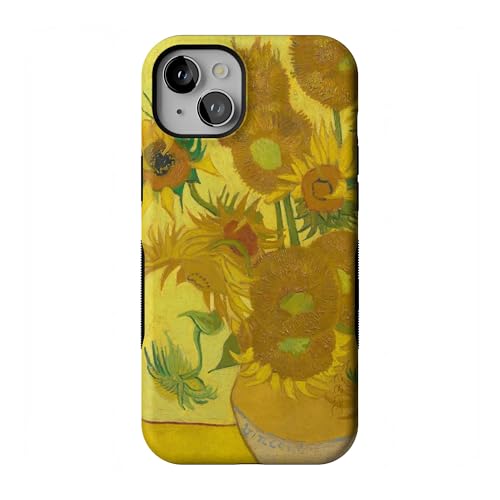 Casely iPhone 15 Plus Case | Van Gogh | Sunflowers Floral | Bold Protective Design | Compatible with MagSafe
