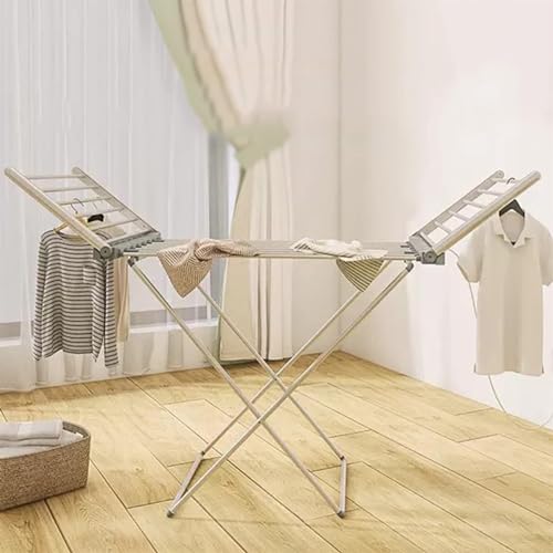 Stendibiancheria Stendibiancheria 50Hz/230W Stendibiancheria Pieghevole con Ali Stendibiancheria per Interni ad Alta Efficienza Energetica Asciugatrice per Bucato Bagnato Porta Cavalli, per Casa