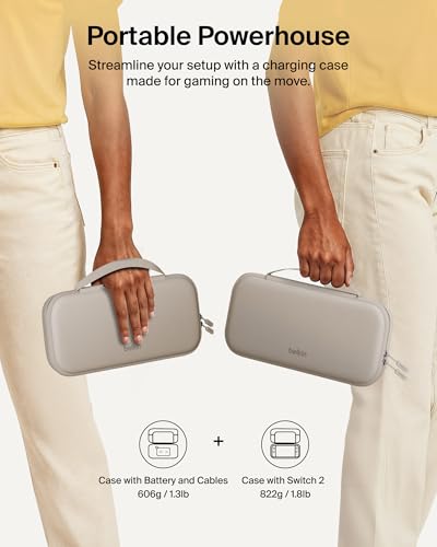 Image of Belkin Nintendo Switch 2 Charging Case with 10000mAh Power Bank Charger 20W
