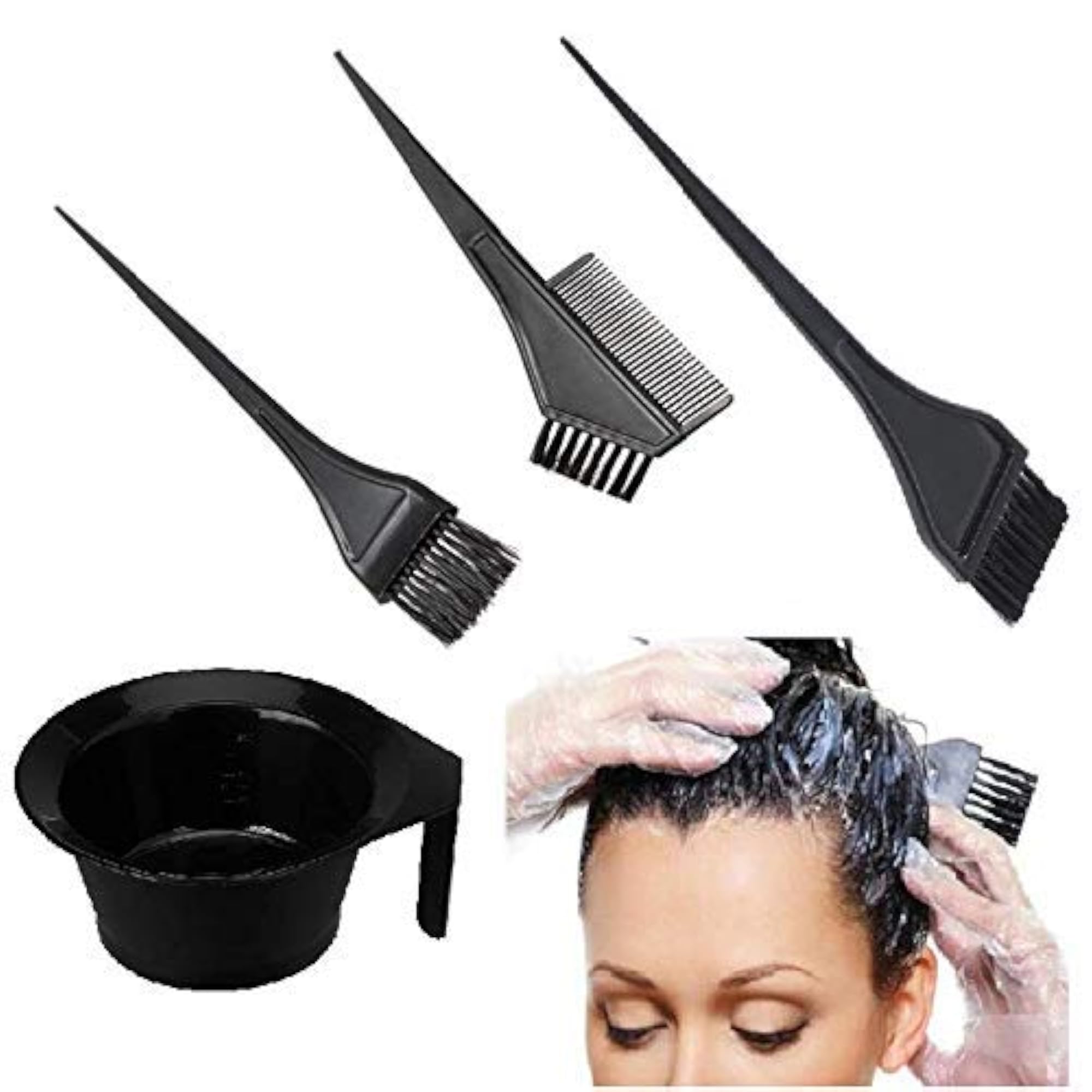Professional Hair Dye Applicator Colour Mixing Bowl Set
