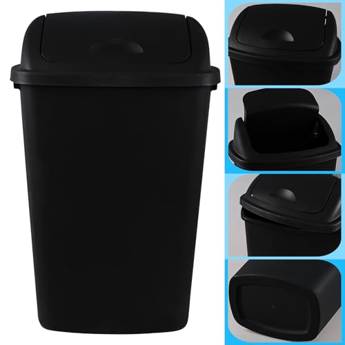 Pack de 4 canecas de basura grandes con tapa basculante miniatura 3