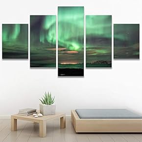 SIGNWIN 5 Panel Canvas Wall Art Astronomy &...