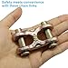 Aoserge 4 Pack 3/8 Inch Twin Clevis Link - Heavy Duty Alloy Steel Chain Repair Links for Safety Chains, Towing & Industrial Use - 3/8 Inch Chain Connectors with High Load Capacity & Corrosion