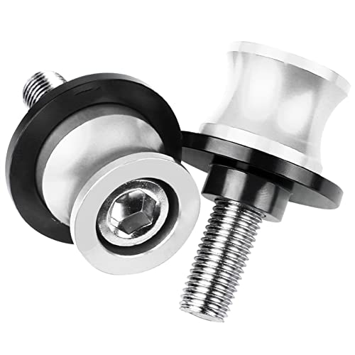 Bobines bras oscillant 10mm pour Kawasaki ER6N 2009-2017 vis slider argent