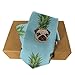 MZERSE Fashion Neckties Mens Shirt Uniform Skinny Tie for Business Holiday Necktie Pineapple Pug