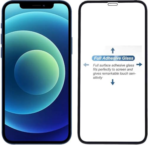 Image of Tempered Glass Screen Protector for iPhone 12 Pro (6.1 Inch), 9H Hardness, HD Clear, Bubble-Free, Case Friendly, Anti-Scratch, Screen Guard Full Adhesive, Easy Installation (iPhone 12 Pro), Pack Of 1