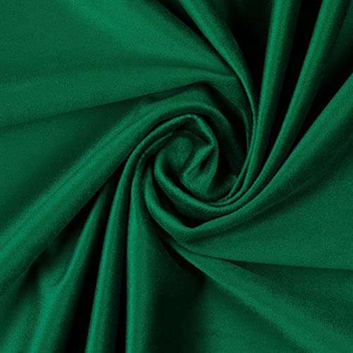 Mondo Tessuti - Cortes de terciopelo – Disponible en diferentes tamaños y más de 35 colores DIY DIY paneles precortados (verde mesa, 50 x 70 cm)