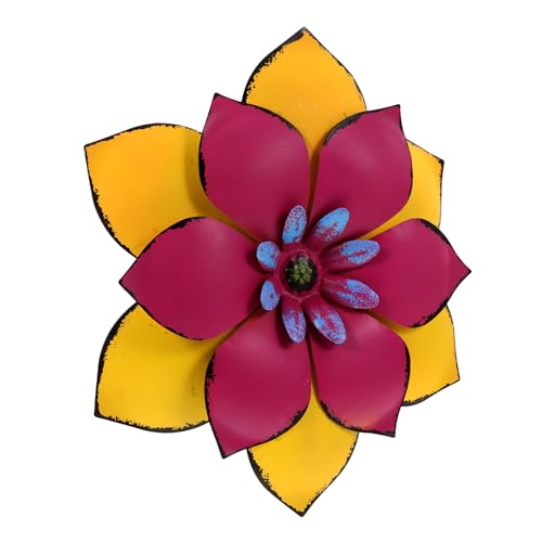 Décoration murale design unique fleur à double couche 3D salon
