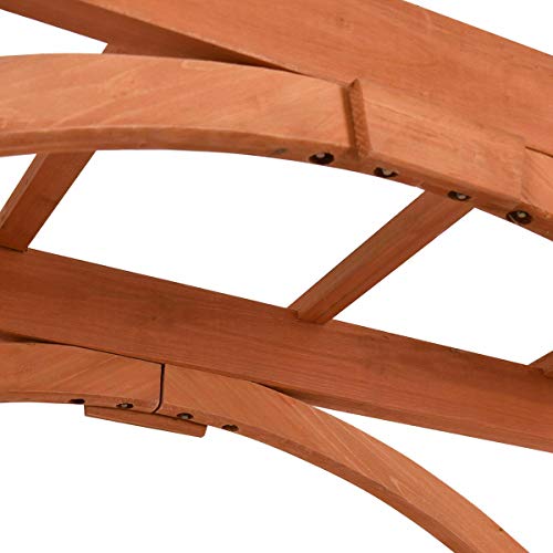 Lakbi Premium Outdoor Wooden Cedar Arbor Arch Pergola Trellis Garden Yard Lattice-Climbing Support- Arch-Arch Way-Tree Trellis-Gardening Trellis-Lawn Arch- Archway- Trellis - Thumbnail 2
