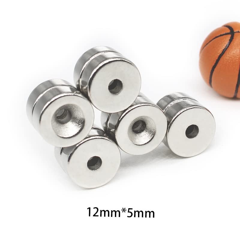 5/10/20/50/100PCS 12x5-4 Round 12 * 5 mm Hole 4 mm Permanent Neodymium Disc 12 * 5-4 Round Countersunk Magnets(5PCS)