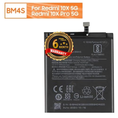 Image of BM4S Battery for Redmi 10X 5G / 10X Pro 5G Battery with 6 Month Warranty** (B17)