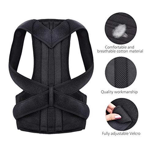 Correcteur de posture réglable contre le mal de dos et épaules
