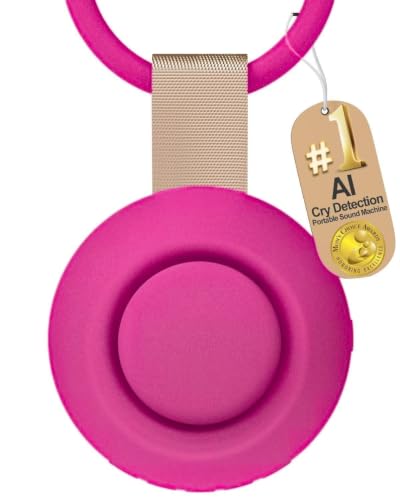 Image of CHICWAY Portable Sound Machine with AI Cry Detection White Noise Machine | Mom's Choice Awards 18 Soothing Sound Bluetooth Speaker Night Light White Noise for Baby Adult Home Travel Office Barbie Pink