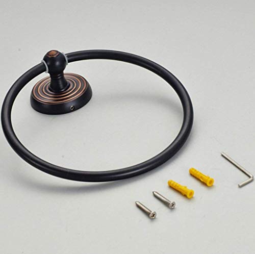 Anneau à serviette circulaire avec fixation murale robuste et durable - 2