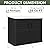 Flamaker 35 Cu. Ft. Resin Storage Shed Outdoor, Large Capacity Storage Box for Garbage Cans with Hooks, Garden Tools, Patio Decorations, Weather-Resistant, Lockable (Black)