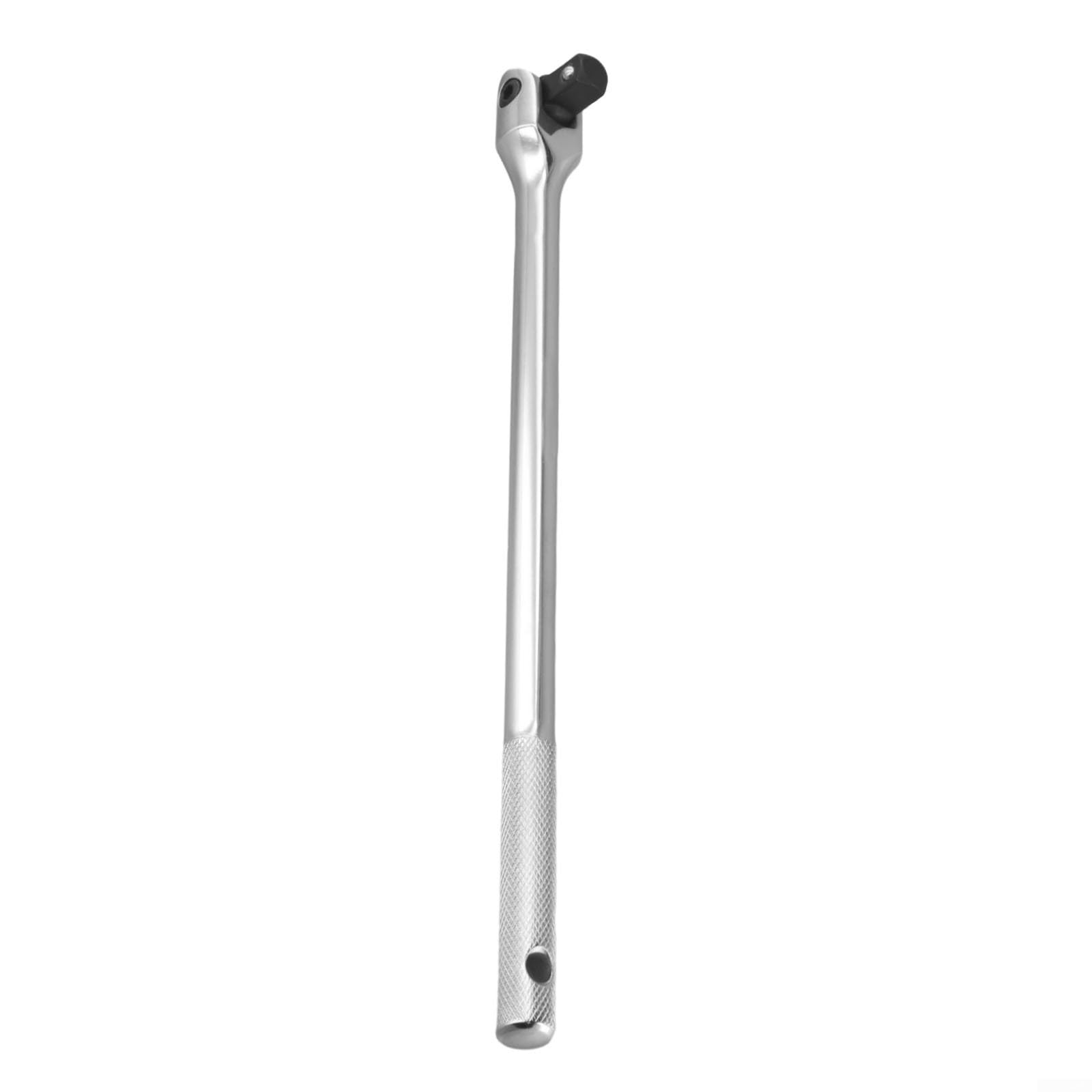 Barra de ruptura para llaves de vaso, barra de rotura de acero al cromo vanadio resistente de 10 y 15 pulgadas con accionamiento de 1/2 pulgada, cabezal giratorio suave para tuercas y pernos (15