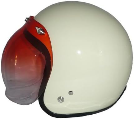 ヤールーヘルメット ヴィンテージ レッド 赤 シールド付き