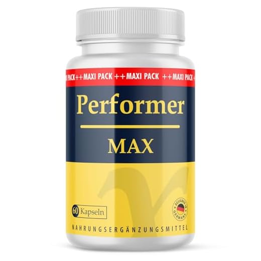 Performer Max Cápsulas - Para una vida amorosa activa - Apto para todos los hombres - 60 cápsulas