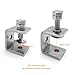 304 Stainless Steel C Clamp, 16-30Mm Tiger Clamp Heavy Duty Woodworking U Clamp Set with Stable Wide Jaw Opening & Protective Pads for Welding/Carpenter(2 Pcs)
