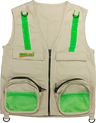 Youth Large Tan Vest Fits Youth Size 12-14 Safari Outdoor Exploration Vest with Hat for Fishing Hunting Outdoor Exploration (Youth Large, Tan Vest with Hat)4