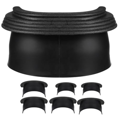 Protectores de troneras para mesa de billar en plástico negro y antimanchas