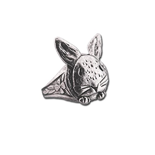 The Magic Zoo Pewter Bunny Ring, Adjustable Size #TOP25