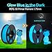 SUNLU PETG Glow in The Dark Filament Bundle, Luminous PETG 3D Printer Filament 1.75mm, Dimensional Accuracy +/- 0.02mm, 4kg in Total, 1kg per Spool, 4 Pack. (Glowing Blue/Green/Red/Yellow)