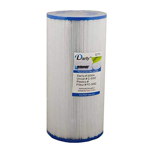 Darlly Filtro per Spa Jacuzzi 2590000 (50504 / PJW25 / C-5302 o C-5624)