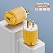 3-Prong Replacement Plug, WINXUS 15A 125V Heavy-Duty Extension Cord Ends, ETL Listed NEMA 5-15P Male Plug, Easy Install for Power Tools & Cords, Yellow