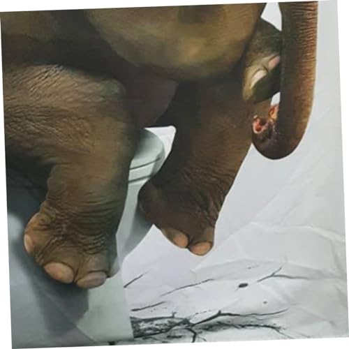 Rideau de bain effet 3D Cabilock en polyester lavable, solution anti-éclaboussures facile - 4