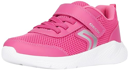 Geox J Sprintye Girl B, Zapatillas, Fuchsia Silver, 30 EU