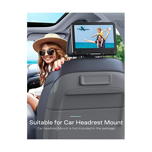 YOTON-125-Portable-DVD-Player-Car-Headrest-Video-105-HD-Swivel-Screen-4-6-Hours-Built-in-Battery-Support-USBSD-CardTV-Car-Charger-AC-Adapter-Not-Support-Blu-Ray YOTON-125-Portable-DVD-Player-Car-Headrest-Video-105-HD-Swivel-Screen-4-6-Hours-Built-in-Battery-Support-USBSD-CardTV-Car-Charger-AC-Adapter-Not-Support-Blu-Ray